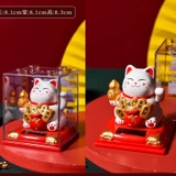 Mèo thần tài vẫy tay (có hộp mika kèm)