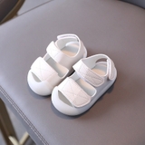 Sandal 2 màu đen trắng sành điệu cho bé