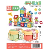 Đồ chơi lego lắp ráp kèm thùng đựng