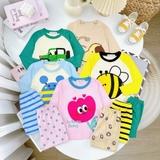 Bộ dài tay thun lạnh Minky Mom họa tiết
