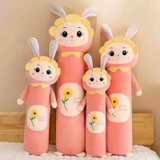 Gấu bông gối ôm thỏ hoa đáng yêu
