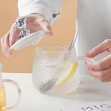 Cốc thủy tinh nắp gấu bằng nhựa 500ML