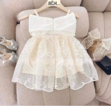 Set váy ren công chúa nơ