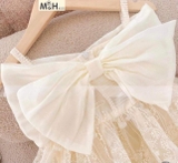 Set váy ren công chúa nơ