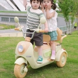 Xe máy vespa điện đôi cho bé