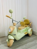 Xe máy vespa điện đôi cho bé