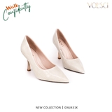 Giày cao gót da vân cá sấu  gót nhọn 9p công sở cao cấp chính hãng VOL'SCI - GNU431