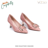 Giày cao gót da bóng gót nhọn 5p công sở cao cấp chính hãng VOL'SCI - GNU430