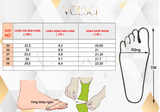 SANDAL QUAI NHÚN HỞ MŨI CAO CẤP 4CM CHÍNH HÃNG VOLSCI - DNU356