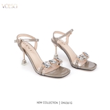 SANDAL HỞ MŨI ĐÍNH ĐÁ CAO CẤP 7CM CHÍNH HÃNG VOLSCI - DNU361