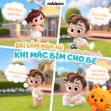 Sai lầm mùa hè mẹ nào cũng mắc khi chọn bỉm cho bé