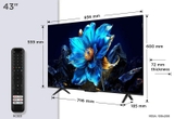 Google Tivi QLED TCL 4K 43 inch 43P7K