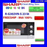 [SHARP R-302VN] Lò vi sóng có nướng Sharp R-G302VN-S 23 lít