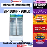 Tủ Mát Sanaky 900 lít VH-1009HP giá rẻ, giao miễn phí