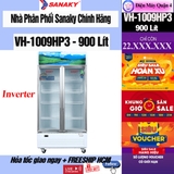 Tủ Mát Sanaky 900 lít Inverter VH-1009HP3 giá rẻ, giao miễn phí