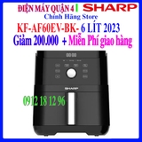 Nồi Chiên Không Dầu Sharp KF-AF60EV-BK 6 Lít