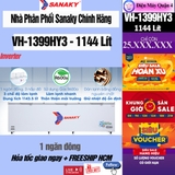 Tủ đông Sanaky Inverter 1143.5 lít VH-1399HY3, 1 ngăn đông