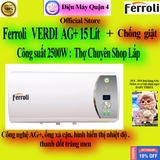 Bình nóng lạnh Ferroli VERDI AG+ 15L / VERDI AG+ 20L / VERDI AG+ 30L - 15 Lít, 20 lít, 30 lít