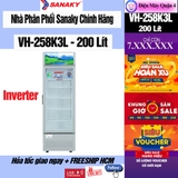 Tủ mát Sanaky Inverter 200 lít VH-258K3L giá rẻ