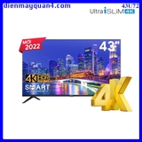 Smart Tivi Islim Asanzo 4K 43 Inch Model 43U72