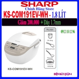 NỒI CƠM ĐIỆN SHARP KS-COM191EV-WH 1.8 LÍT