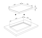 Bếp điện từ 4 vùng nấu Malloca MH-04IR