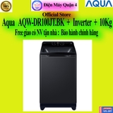 Máy giặt Aqua Inverter 10 kg AQW-DR100JT.BK chính hãng, giao ngay