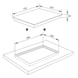 Bếp Âm 1 Điện 1 Từ Malloca MH-732 IRN