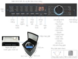 Máy giặt Aqua 12 kg AQW-FR120HT.BK chính hãng, giao ngay