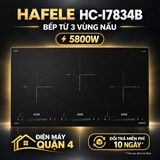 Bếp từ 3 vùng nấu lắp âm Hafele HC-I7834B (536.61.719) 5800W
