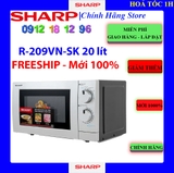 [SHARP R-209VN] Lò vi sóng Sharp R-209VN-SK 20 lít