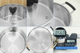 Bộ 3 nồi inox Tefal Optispace G7376S44 đường kính 16, 20, 24 cm