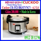 Nồi cơm công nghiệp nắp gài Cuckoo 6.3 lít CR-3521/BKSTVNCV - Hàng chính hãng