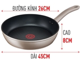 Chảo chiên 26 cm Tefal Sensations H9100514