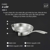 CHẢO INOX OLIVO STEVE X – Chống Dính