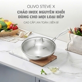 CHẢO INOX OLIVO STEVE X – Chống Dính