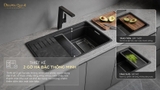 Chậu rửa chén 1 hố Inox 304 Malloca VOLCANIC MS7743GR