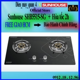 Bếp Gas Âm Kính Sunhouse SHB5515-SG