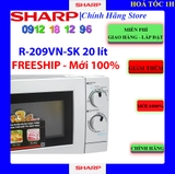 [SHARP R-209VN] Lò vi sóng Sharp R-209VN-SK 20 lít