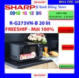 [SHARP G273VN] Lò vi sóng Sharp R-G273VN-B 20 lít