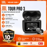 Tai nghe True Wireless JBL Tour Pro 3 Chơi Nhạc Tới 44 Giờ Màn Hình Điều Khiển