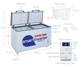 Tủ đông Darling Inverter 270 lít DMF-3799ASI - Hàng chính hãng