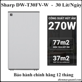 Máy hút ẩm kết hợp lọc không khí Sharp DW-T30FV-W 30 Lít