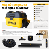 Máy hút bụi 3 chức năng khô-ướt-thổi 15 lít Dewalt DXV15T