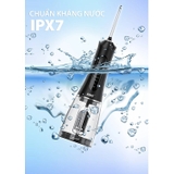 Máy Tăm Nước Cầm Tay Chính Hãng Lorca TA 9109WT Vệ Sinh Răng Miệng, Bộ 5 Đầu Tăm, 5 Chế Độ Sử Dụng