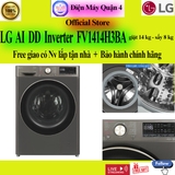 Máy giặt sấy LG  AI DD Inverter giặt 14 kg - sấy 8 kg FV1414H3BA chính hãng, giao ngay