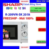 [SHARP R-209VN] Lò vi sóng Sharp R-209VN-SK 20 lít