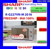 Lò vi sóng Sharp R-G227VN-M 20 lít