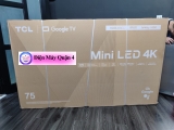 Google Tivi QD-Mini LED TCL 4K 75 inch 75C845