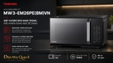 Lò vi sóng mặt gương Toshiba MW3-EM26PE(BM)VN 26 lít